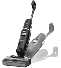 Tineco Floor ONE S5 Smart Cordless Wet Dry Vacuum Cleaner and Mop for Hard Floors, Digital Display, Long Run Time, Great for Sticky Messes and Pet Hair, Space-Saving Design, Blue