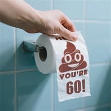 60th Birthday Gifts for Men Whiskey Glass Set, 60th Birthday Party Supplies with 11 Oz Whiskey Glass Coaster Stone Baseball Cap Apron Sock Funny Toilet Paper Keychain for Him, Dad, Husband, Friends