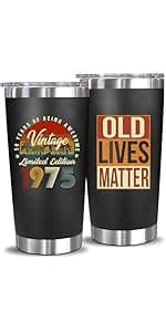 Funny 60th Birthday Gifts for Men - 20 Oz Tumbler