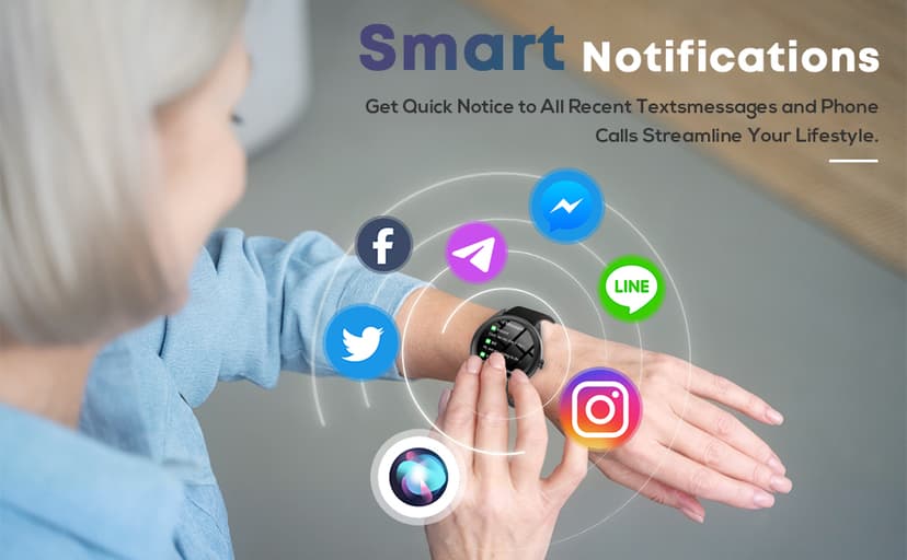 DIVOAZBVO DIVOAZBVO Smart Watches for Women Men, 1.39" HD IPS Touchscreen Smartwatch with 120 Sports Modes, Heart Rate/Sleep Monitor, IP67 Waterproof, Bluetooth Call & Music Control for iPhone/Android (Black)