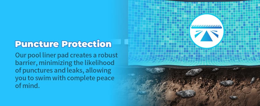 AquaJoyer 15' Round Thicker Heavy Duty Pool Liner Pad for Above Ground Pool, Pool Padding Underlayment for Pool Bottom, Protects Pool Prevents Punctures Weed Barrier Comfortable underfoot