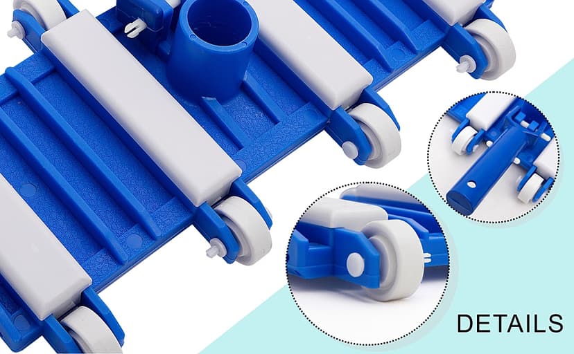 Uoark Pool Vacuum Head with Wheels, 14" Heavy Duty Head, Pool Vacuum Head Suitable for Above Ground and inground Pools(Pole not Included)