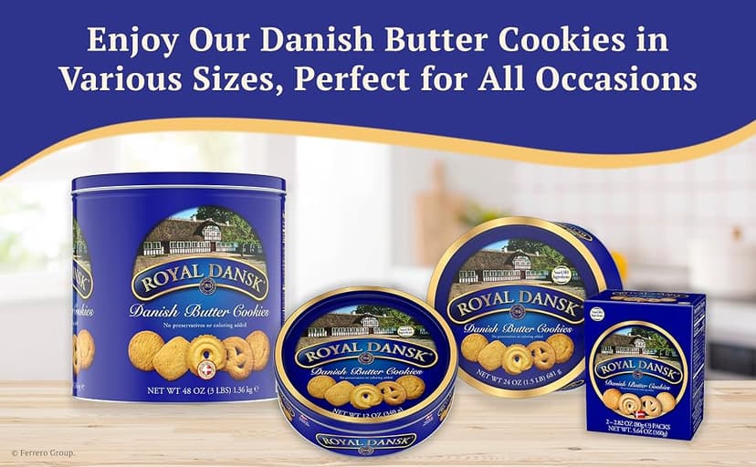 Royal Dansk Danish Cookie Selection, No Preservatives or Coloring Added, 12 Oz. (Pack of 1)