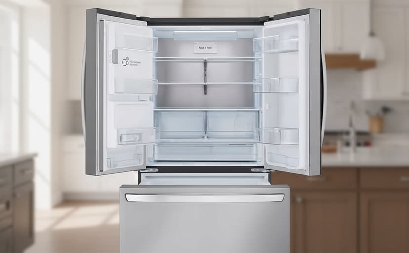 LG 36 Inch Counter-Depth MAX™ Smart French Door Refrigerator with 26 cu.ft. Capacity, WiFi Enabled, ThinQ Technology, Dual Ice Maker, Slim SpacePlus® Ice System