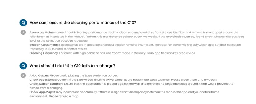 eufy C10 Robot Vacuum Self Emptying, 8 Weeks Hands Free, Advanced Smart Mapping with LiDAR Navigation, 2.85-Inch Slim Design, Powerful Suction, Edge Expansion Brush for Pet Hair, Carpet Detection