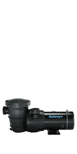 Doheny's 1.5 HP Above Ground Swimming Pool Pump | 115V, 83 GPM (1.2 THP) | Stainless Steel Shaft, Reinforced Thermoplastic, Low-Noise, High-Efficiency | 1.5" Internal & 2.5" External Threading