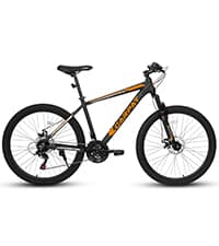 Ecarpat 24/26/27.5 Inch Mountain Bike, Full/Front Suspension Mens Boys Mountain Bike with 21 Speed Steel Frame and Dual Disc Brakes, Adult Sport Bicycle for Trail City Road, Gift Choice