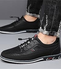 Veslexth Veslesth Men Casual Shoes Sneakers Loafers Comfort Walking Shoes Fashion Driving Shoes Luxury Leather Shoes for Male Business Work Office Dress Outdoor