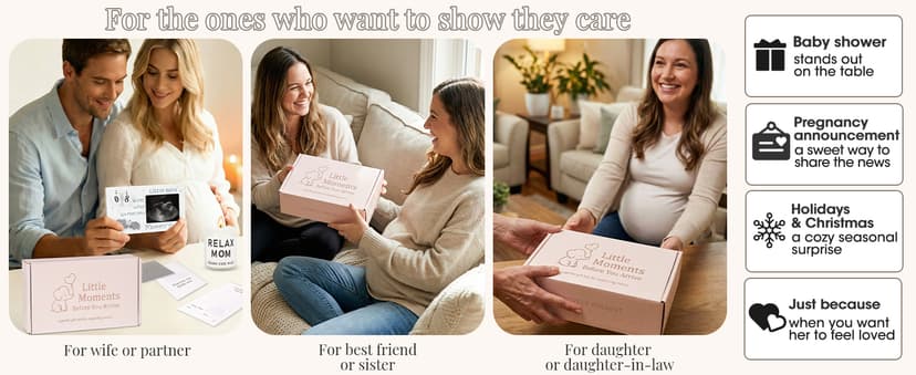 Self Care Items, Pregnant Wife, Mom to Be, First Mother's Day or 2nd Trimester Pregnancy Care Package Gift Set for First Time Mom B0FYGQWGRX