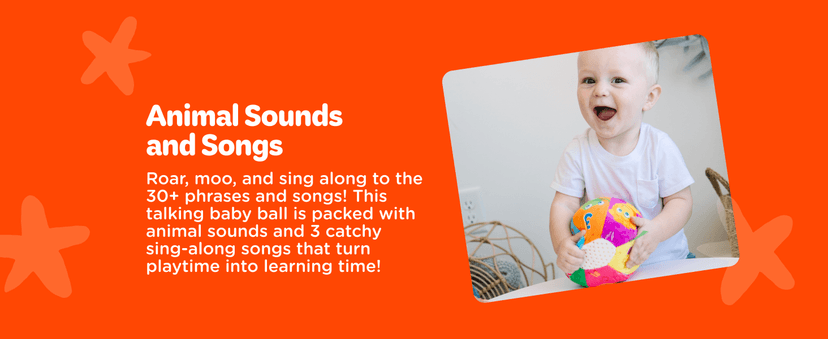 Move2Play, Interactive Baby Ball with 30+ Sounds & Songs | Toys for 1 Year Old Boys & Girls | Baby Toys 6-12+ Months | Musical Crawling Ball for Toddlers 1-3 | 1st Birthday Gift B086XK4PL7
