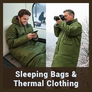Wearable Sleeping Bag Adult Outdoor & Indoor Sleeping Bags Applicable Temperature 25℉-50℉ Designed for Camping, Hiking, Backpacking, and Other Outdoor Adventures