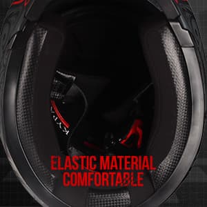 KYPARA Full Face Motorcycle Helmet with Internal Tinted Visor & DOT Approved for Moped ATV Cruiser Scooter (Matt Black, Large)