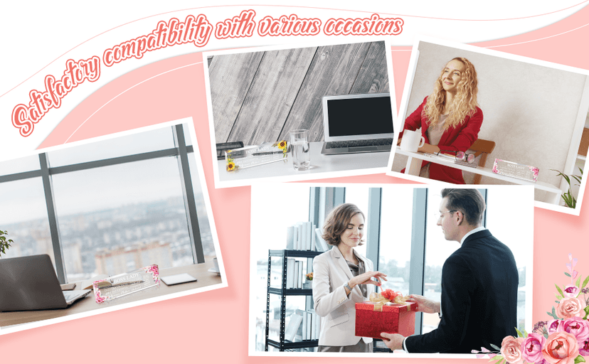 Pinkunn Boss Lady Gifts for Women Inspirational Quotes Office Gifts for Women Acrylic Boss Lady Office Decor Birthday Appreciation Keepsake and Paperweight for Leader(Classic Style)