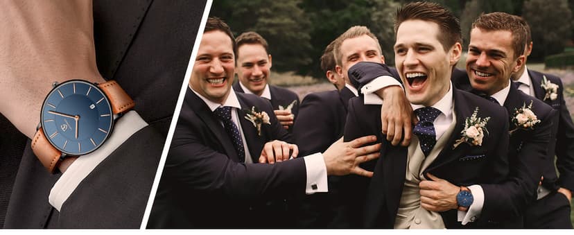 BEN NEVIS Watch, Mens Watch, Minimalist Fashion Simple Wrist Watch Analog Date with Leather Strap