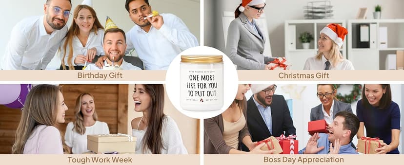 Manager Appreciation Gifts for Boss, Supervisor, Coworker, Office Humor for Boss Day, Birthday Christmas Gift Shqiueos Funny Boss Gifts for Women Men Lavender Scented Soy Wax Candle 7oz B0GJZ75HW2