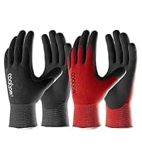 COOLJOB Thorn Proof Rose Pruning Garden Gloves for Men, Long Sleeve Padded Yard Work for Bush, Blackberry, Cactus, Heavy Duty/Puncture Resistant/Machine Washable, Large, Navy