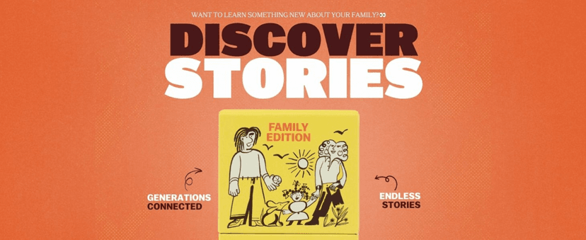 TALES 150 Conversation Cards, Family Edition, Perfect for Family Games for Adults, Teens, and Kids, Family Dinners, Game Nights, Gifts, Holidays, and Gatherings, Prompts for Meaningful Connections