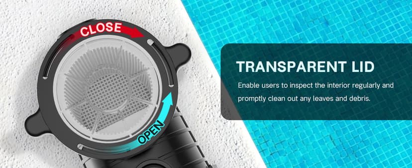 Pool Pump Above Ground/Inground, 2 HP 6900GPH Powerful Selfpriming Pool Pumps for 15,000-31,000 Gallons Pools, Dual Voltage Swimming Pool Pump with Strainer Basket & Drain Plug (2.0HP)