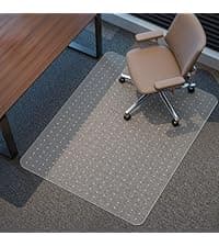 Kuyal Office Chair Mat for Carpet, 32x48 Clear Heavy Duty Computer Chair Mat, Under Desk Protector Carpeted Floors Mat, Easy Chair Movement,Ship Flat