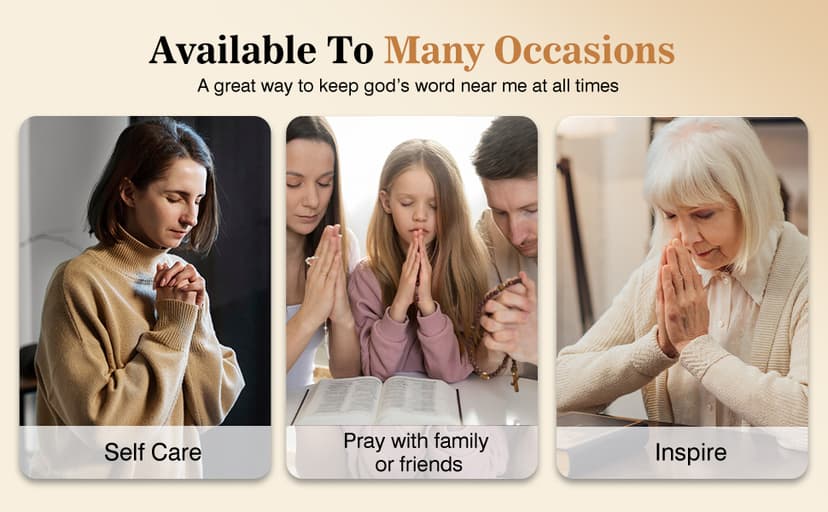 Bible Verse Jar(KJV) - Christian Gifts For Women, Men, Mom, Dad, Friend, Birthday Gifts For Women, Christmas & Mother's Day Gift - Prayer & Hope Jar