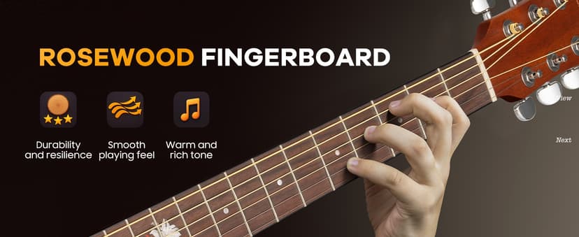 CAHAYA Acoustic Guitar Beginner Set - 41" Full Size Spruce Top Mahogany Body with Okoume Neck Rosewood Fingerboard, GA Cutaway Design, Balanced Rich Tone with Gig Bag, Strap, Capo, Strings & Picks