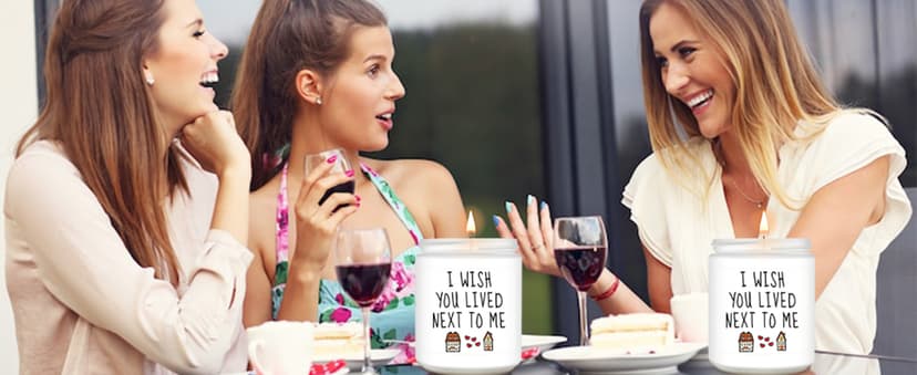 Homsolver Gifts for Women, Birthday Gifts for Women, Unique Friendship Gift for Best Friend Birthday, Her, BFF, Sisters, Besties, Mom - Funny Lavender Scented Candles