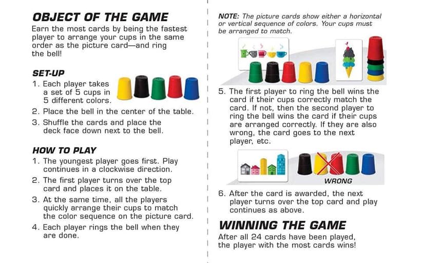 Quick Cups Games for Kids Intellectual Flying Stack Cups,Stacking Cups Games Parent-Child Interactive Game with 24 Picture Cards, 30 Cups