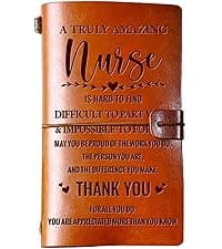 Hiipeenow Brother Gifts from Sister, Leather Travel Journal 140 Pages Presents, Birthday Graduation Christmas Valentines Fathers Day Wedding Day Gifts for Brother