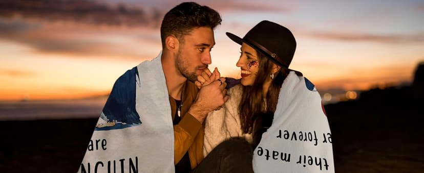 SteadStyle Gifts for Her Him, Wedding Anniversary Blanket for Women Men, Romantic I Love You, Birthday Gifts for Boyfriend Girlfriend, Wedding Gift for Wife Husband Couple 60'' x 50''