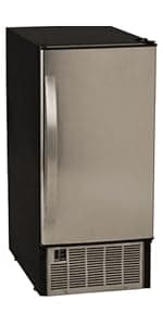 EdgeStar IB450SS 50 Lb. 15 Inch Wide Undercounter Clear Ice Maker - Stainless Steel