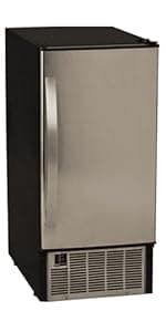 EdgeStar IB250 15 Inch Wide 20 Lbs. Capacity Free Standing and Undercounter Ice Maker with 25 Lbs. Daily Ice Production - Stainless Steel