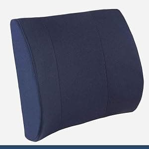 DMI Lumbar Support Pillow for Chair to Assist with Back Support with Removable Washable Cover and Firm Insert to Ease Lower Back Pain while Improving Posture, 14 x 13 x 5, Contoured Foam, Elite, Gray