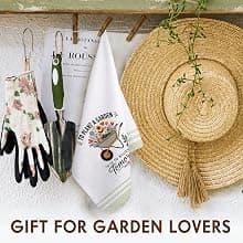 Gifts for Plant Lovers, Plant Lady Mom Birthday Gift, Funny Best Friend Housewarming New Home Gift, Decorative Towel 16x24in Gardening Gifts for Women Funny Kitchen Towels, B0G568ZDJH