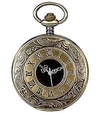 Fathers Personalized Engraved Pocket Watch, Engraved Dad, Grandpa for Father and Grandpa,Men's Pocket Watch with Chain