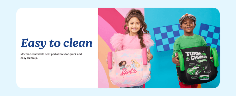 Graco TurboBooster 2.0 Backless Booster Car Seat, Barbie Paint, Travel Booster Seat for Children Ages 4-10, Weight 40-100 Pounds and Height up to 57 Inches