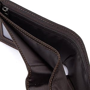 Personalized Engraved Leather Wallet for Dad Son Husband Boyfriend - Perfect for Christmas Anniversary Birthday Fathers Day Valentines Graduation Wedding - Custom Love Message Bifold Wallets for Men