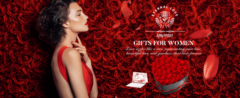 16-Piece Preserved Rose Birthday Gifts for Women, Eternal Rose Preserved Flowers for Delivery Prime Mothers' Day, Valentine's Day, Christmas, Birthday - Red Roses