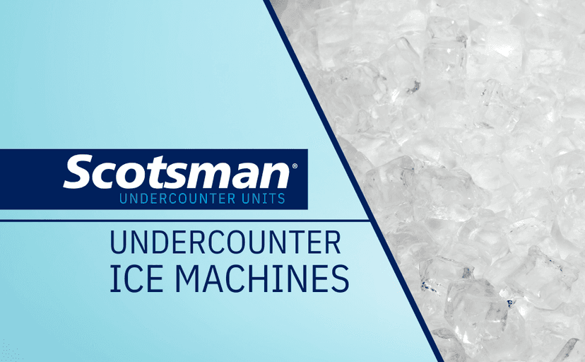 Scotsman UF0915A-1 15-Inch Air-Cooled Flake Undercounter Ice Maker Machine with 36 lb. Storage Capacity, 96 lbs/Day, 115v, NSF