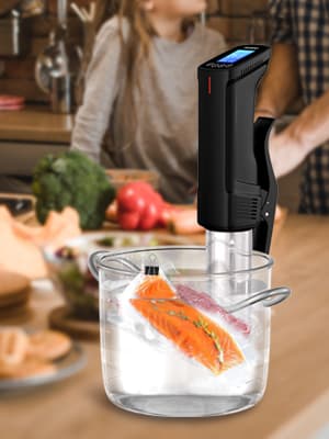 INKBIRD WIFI Sous Vide Cooker ISV-100W and Vacuum Sealer Machine | 1000W Sous-Vide Cooker Immersion Circulator with 14 Preset Recipes on APP and Thermal Immersion, Fast-Heating with Timer