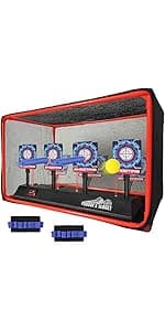 Electronic Shooting Target Auto Reset Digital Scoring Target for Toy Gun Gift Toys for Boys Girls Kids Teens
