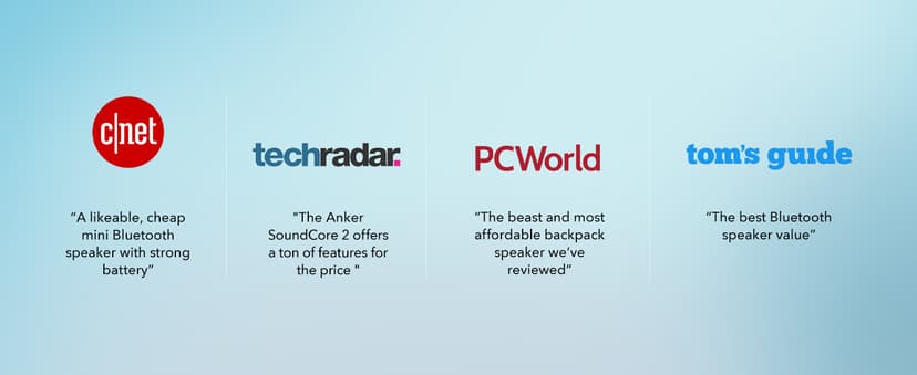 Anker Soundcore 2 Portable Bluetooth Speaker with Stereo Sound, Bluetooth 5, Bassup, IPX7 Waterproof, 24-Hour Playtime, Wireless, Speaker for Home, Outdoors, Travel