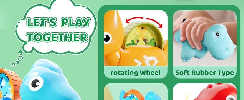 9 PCS Vehicles for Baby Boy Gifts,1 Year Old Toys for Toddler Boy Toys 1-2,1st Birthday Gift for Infant 12 18 Months ALASOU Dinosaur Car Toys for 1 Year Old Boy Gifts with Playmat/Storage Bag B09MN585VM