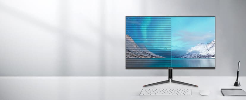 CUNPU 24 Inch Touchscreen Monitor, 10 Point Touch, FHD 1080P 75Hz IPS Screen, 100% SRGB, VESA Wall Mountable, Tilt Adjustment, VGA HDMI USB for PC, Laptop Business & Work Station, Warehouse