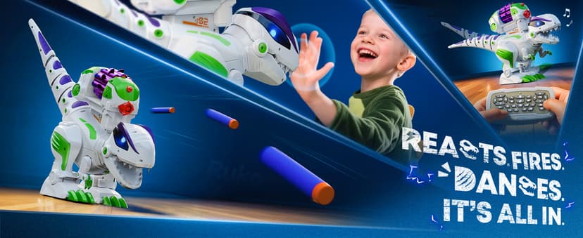 Programmable, Walking, Roaring, LED Eyes and Shooting, Interactive Gifts for Boys & Girls Age 3 4 5 6 7 8 Ruko 8809 Dinosaur Toys for Kids, Large Rechargeable RC T-Rex, Green B0FLD5QB87