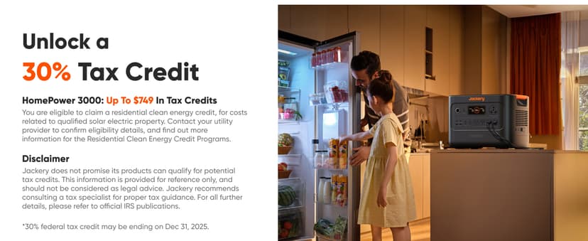 Jackery HomePower 3000 Portable Power Station with 2x 200W Solar Panels, 3600W (Surge 7200W) Output, 3072Wh LFP Battery Solar Generator, Essential Backup for Home Use, Power Outage, RV, Emergencies