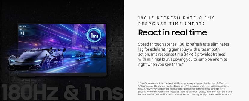 Samsung 27-Inch Odyssey G3 (G30D) Series FHD Gaming Monitor, 1ms, 180Hz, AMD FreeSync, Adjustable Stand, Black Equalizer, Virtual Aim Point, Eye Saver Mode, Flicker-Free, LS27DG302ENXZA