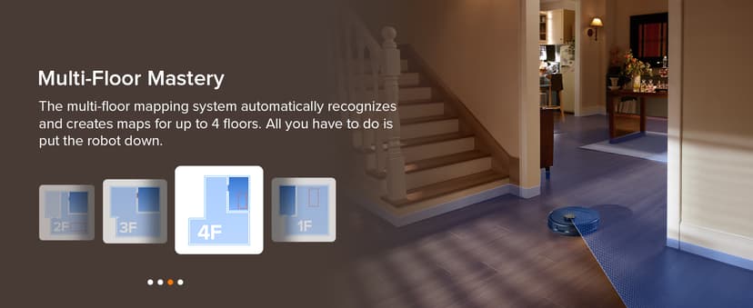 roborock Qrevo Series Robot Vacuum and Mop, 8000Pa Suction, Upgraded from Qrevo S, Anti-Tangle Brushes, Smart Obstacle Avoidance, Auto Mop Washing, All-in-One Dock, 200RPM Spinning Mops, Black(QV 35A)