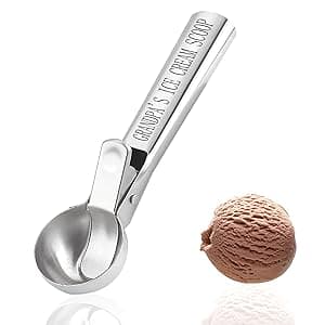 Grandpa Gifts, Grandpa Birthday Gift from Grandkids, Grandpa's Ice Cream Bowl Scoop Shovel Spoon Set, Grandpa’s Ice Cream Gift, Christmas Birthday Grandparents Day Present for Him Man