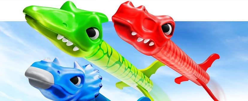 Ninja Blast Dinosaur Toy Rocket Launcher for Kids Toys for Kids 3-5 5-7 4-6 - Outdoor Toys for Kid Ages 4-8 - 3 4 Year Old Boy Birthday Gift - Gifts for Boys Age 3 4 5 6 Years Toy for Toddlers