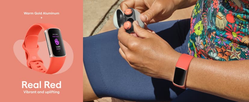 Fitbit Charge 6 Fitness Tracker with Google apps, Heart Rate on Exercise Equipment, 6-Months Premium Membership Included, GPS, Health Tools and More, Obsidian/Black, One Size (S & L Bands Included)